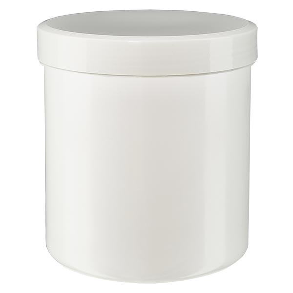 Salbenkruke 10g weiß mit weißem Schraubdeckel (Polypropylen)