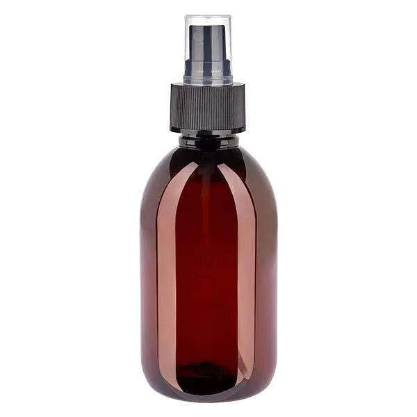 PET Flasche 250ml mit Zerstäuber schwarz PET Flasche 250ml mit Zerstäuber schwarz