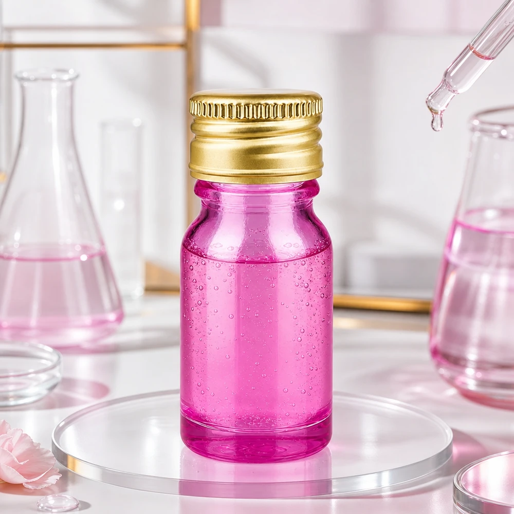 10ml Flasche 11mm Schraubverschluss Alu-Gold Standard PurpleLine. UT18/10 Kleine Purple Glasflasche 10ml mit 11mm Öffnung und goldenem Deckel für präzise Portionierung