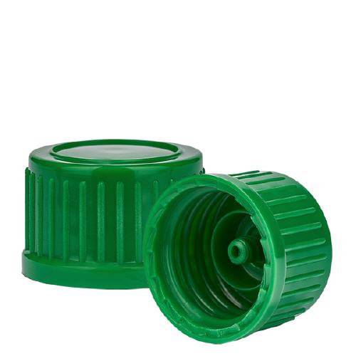 Schraubverschluss, grün, DIN18, Standard