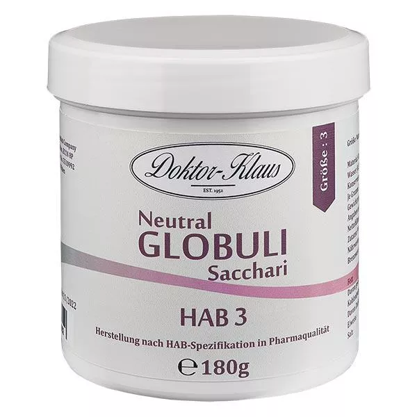 180g Neutral Globuli Gr. 3 von Doktor-Klaus 180g Neutral Globuli Gr. 3 von Doktor-Klaus