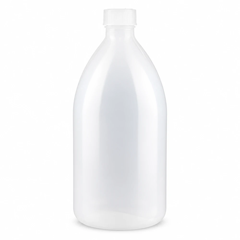 Zylindrische Enghals Schraubflasche 1000ml für sichere Flüssigkeitsaufbewahrung