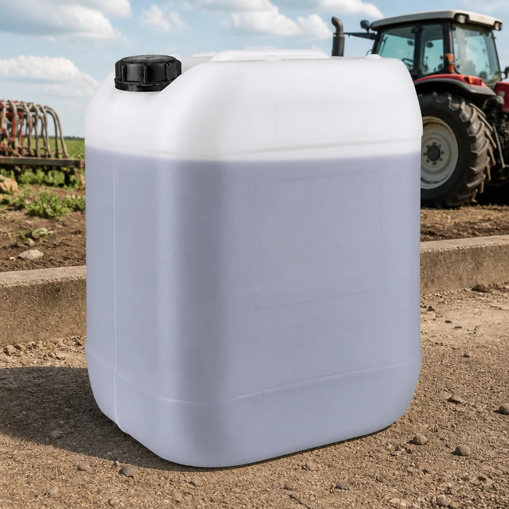 Robuster Agrarkanister 20 Liter mit schwarzem Originalverschluss für Landwirtschaft