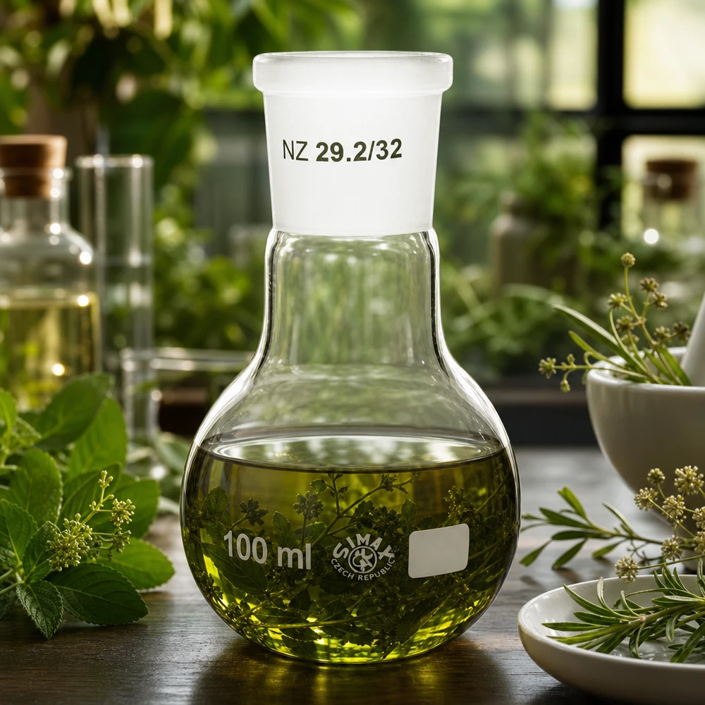 Vielseitiger 100ml Rundkolben NS 29/32 für Extraktion, Reaktion und Aufbewahrung im Labor