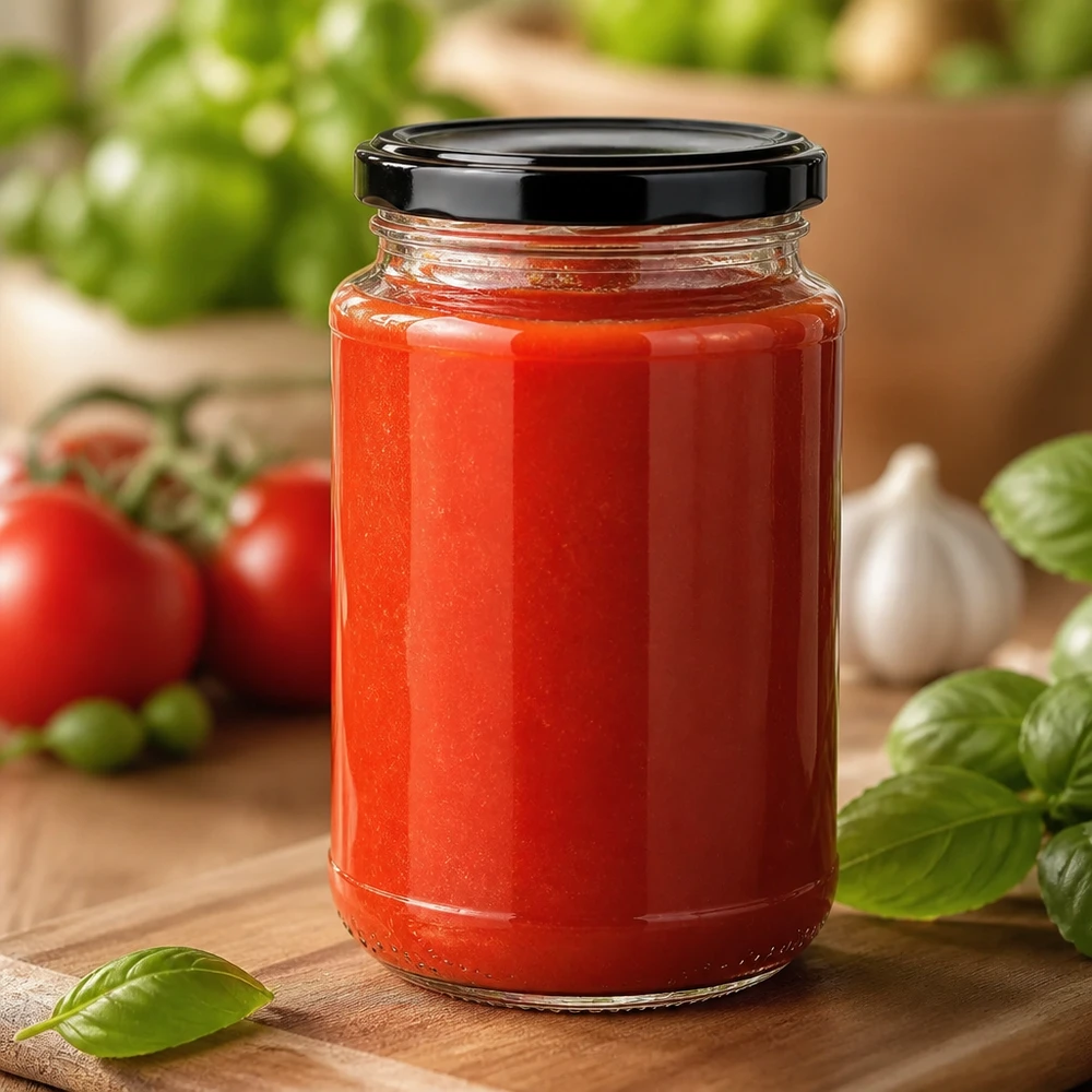 320ml Einmachglas UNiTWIST mit BasicSeal Deckel ideal zum Einkochen von Tomatensoße