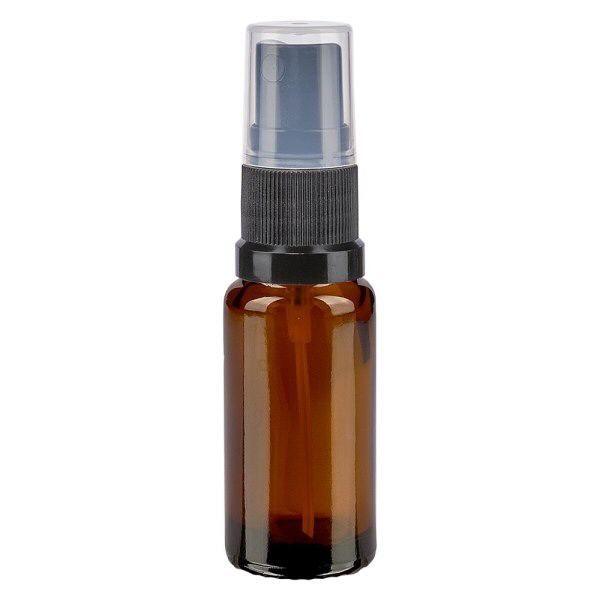Apothekenflasche braun 10ml Sprayaufsatz schwarz Apothekenflasche braun 10ml Sprayaufsatz schwarz