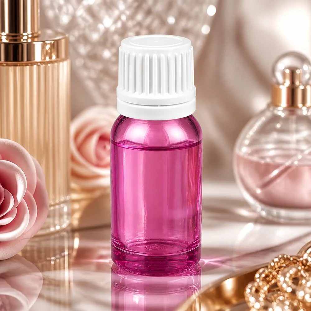 10ml Flasche 11mm Schraubverschluss weiss Originalität Schraubverschlusserschluss PurpleLine UT18/10 Handliche 10ml Glasflasche in Violett mit kindersicherem weißem Schraubverschluss für den Hausgebrauch