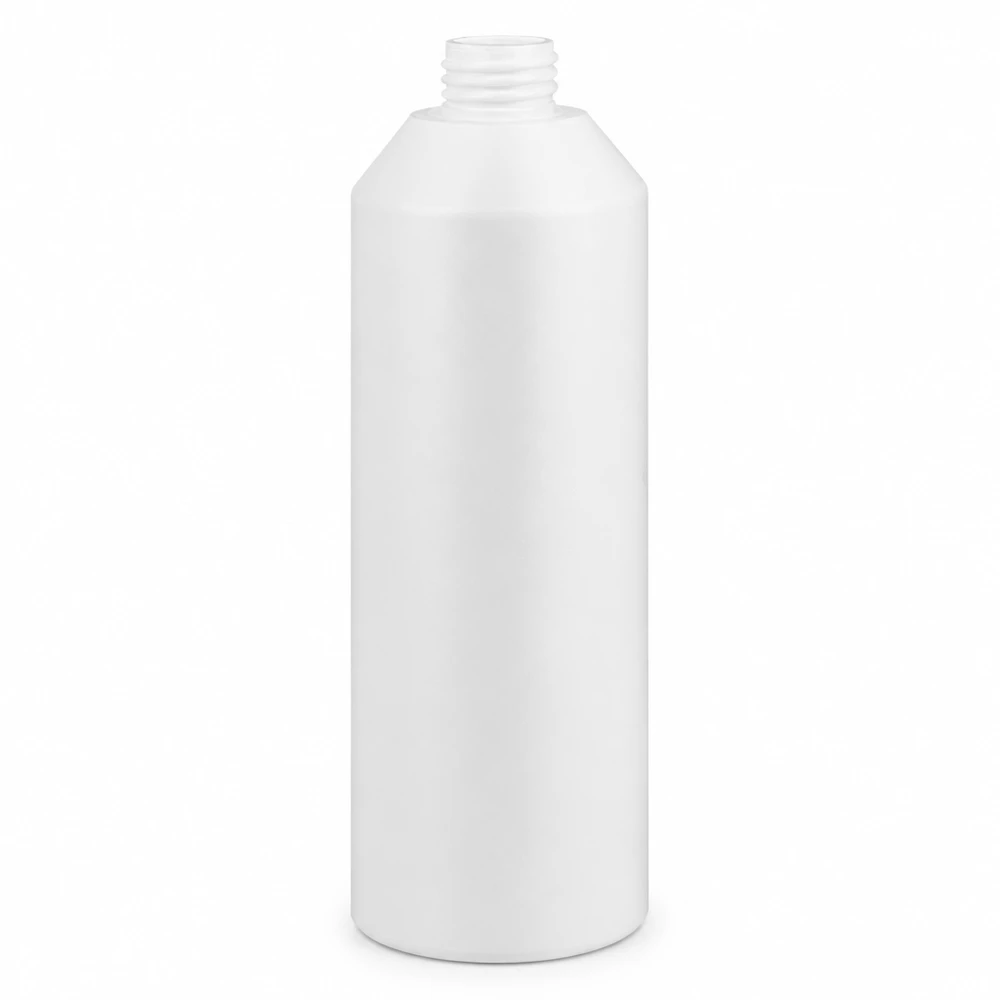 Apothekenflasche HDPE 250ml weiß, ohne Verschluss Weiße Rundflasche 250ml HDPE für Pharma Kosmetik und Laboranwendungen