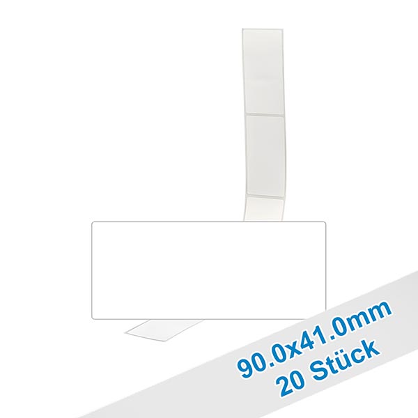 20er Pack Etiketten 41 x 90mm zum Beschriften 20er Pack Etiketten 41 x 90mm zum Beschriften