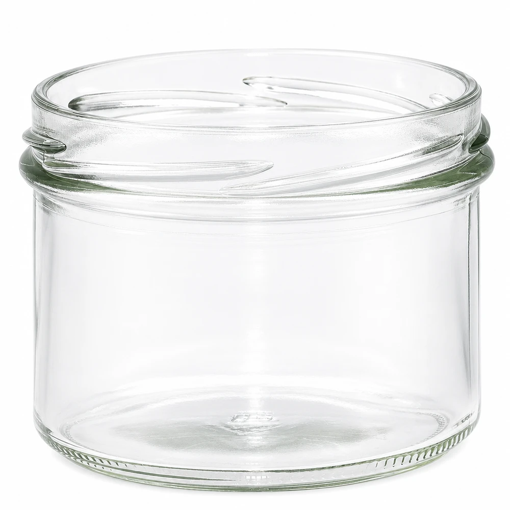 225ml Sturzglas ohne Deckel (TO82) UNiTWIST Leeres Sturzglas 225ml mit TO82 Gewinde transparent ohne Deckel für Marmelade und Konserven