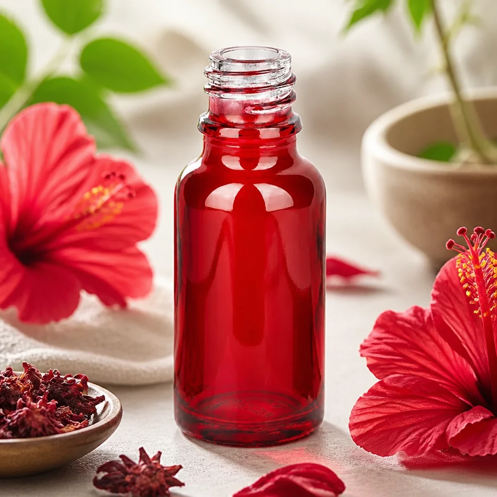 20ml Apothekenflasche RedLine UT18/20 UNiTWIST Hochwertige 20ml Glasflasche RedLine UT18/20 UNiTWIST mit lichtschutzender roter Färbung