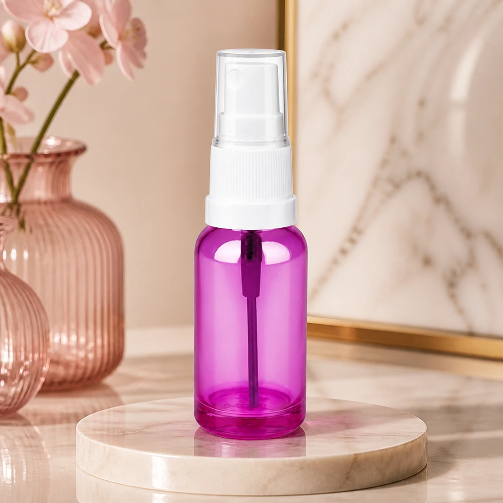 20ml Sprayflasche weiss/transparent Standard PurpleLine UT18/20 Handliche 20ml Kosmetikflasche in violett transparent für DIY-Mischungen und Seren