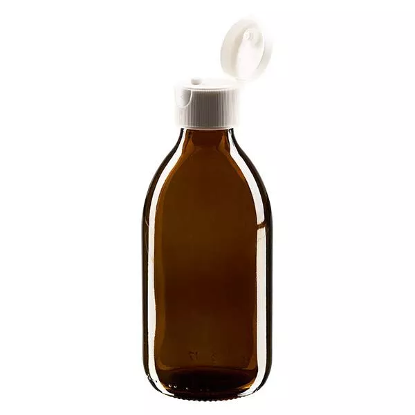 250ml Medizinflasche braun, mit Klappverschluss ApoGlas 250ml Medizinflasche braun, mit Klappverschluss ApoGlas