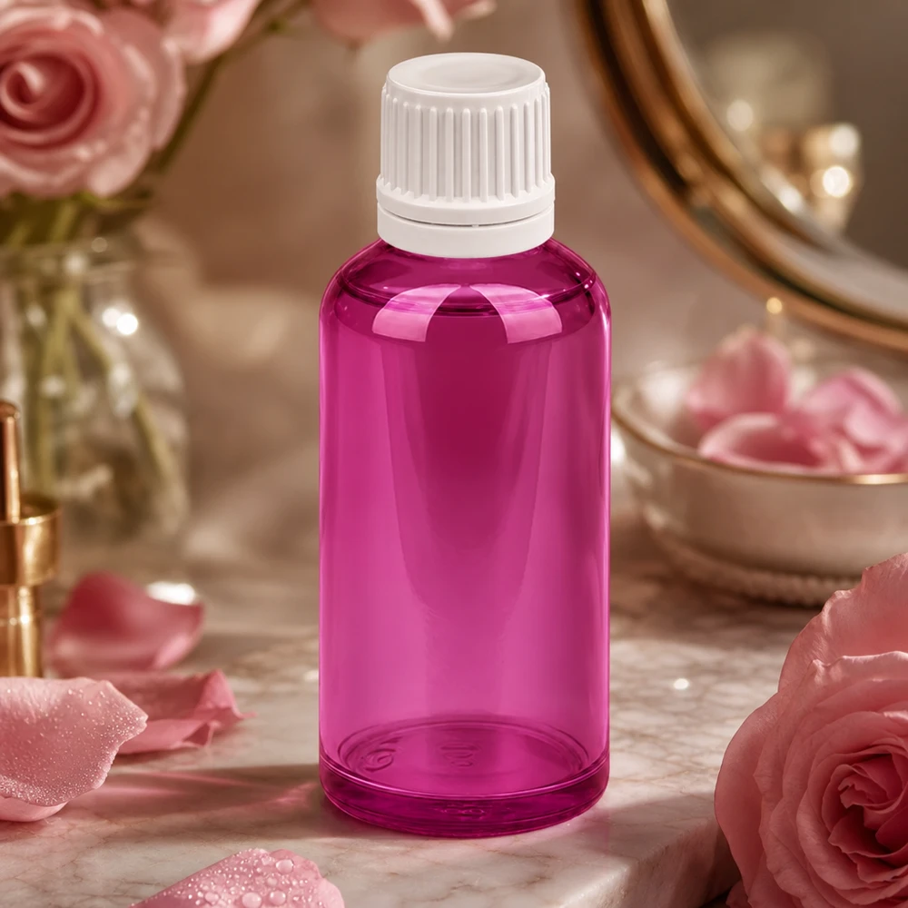 50ml Tropfflasche 0.7mm weiss Originalität Schraubverschlusserschluss PurpleLine UT18/50 Kompakte violette Dosierflasche 50ml mit kindersicherem weißem Tropfverschluss
