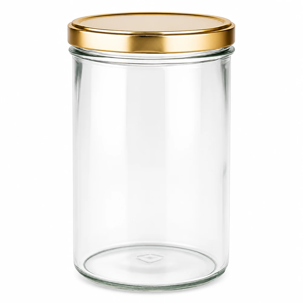 277ml Sturzglas mit BasicSeal Deckel gold UNiTWIST 277ml Sturzglas mit goldenem BasicSeal Deckel UNiTWIST Einmachglas Vorratsglas transparent