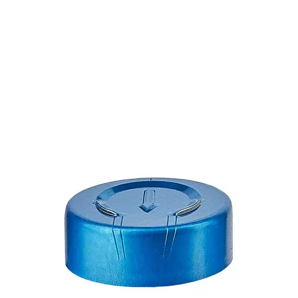 Bördelkappe 20.25 x 7.4 mm GANZ-Abriss blau