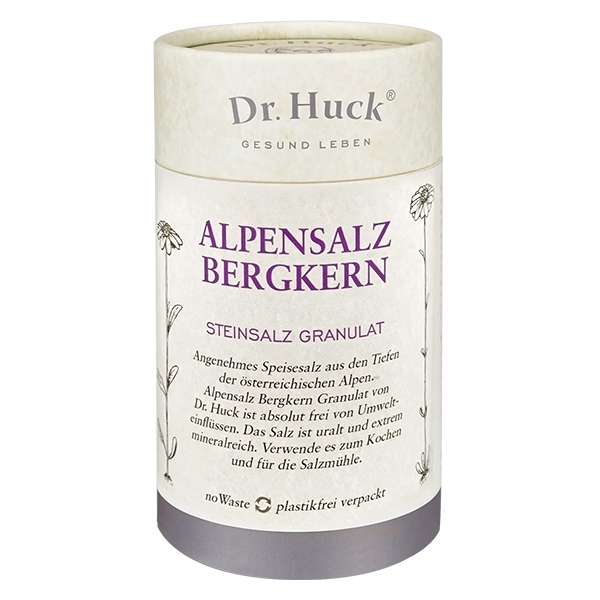 180 g Alpensalz Bergkern Granulat (Steinsalz) Dr. Huck 180 g Alpensalz Bergkern Granulat (Steinsalz) Dr. Huck