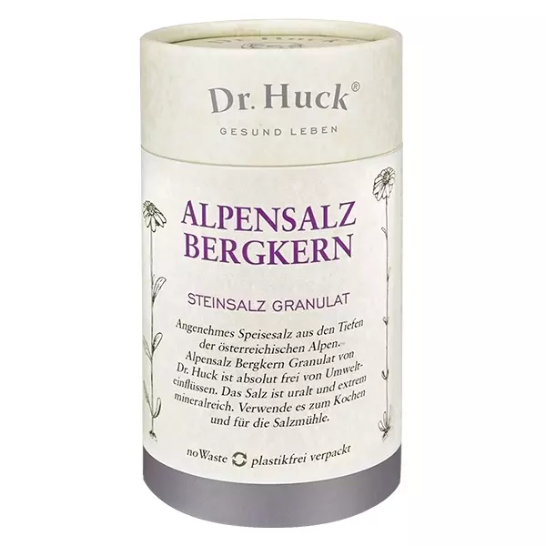 180 g Alpensalz Bergkern Granulat (Steinsalz) Dr. Huck 180 g Alpensalz Bergkern Granulat (Steinsalz) Dr. Huck