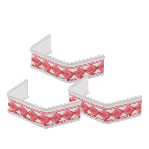 U-Clipbandverschluss rot/weiß (100er Pack) 40mm U-Clipbandverschluss rot/weiß (100er Pack) 40mm