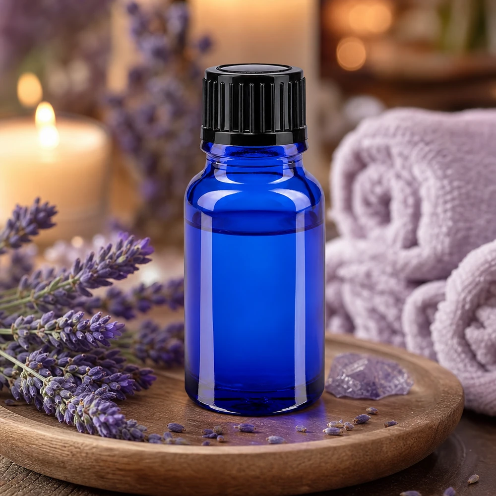 Apothekenflasche blau 10ml Schraubverschluss schwarz Standard Blaues Apothekerglas 10ml UV-Schutz Flasche mit Tropfverschluss schwarz 11mm