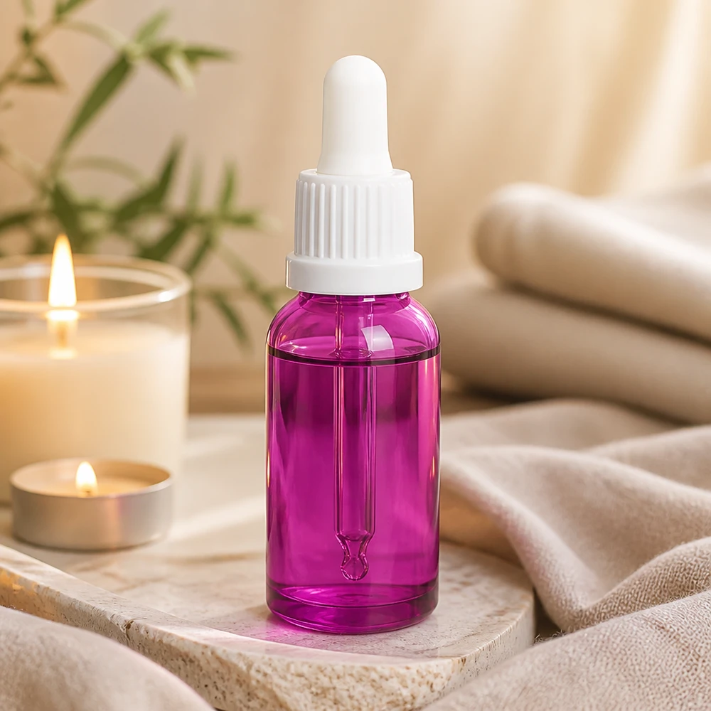 20ml Pipettenflasche weiss Originalität Schraubverschlusserschluss PurpleLine UT18/20 Professionelle Pipettenflasche 20ml in Purple für Labor und Kosmetikindustrie