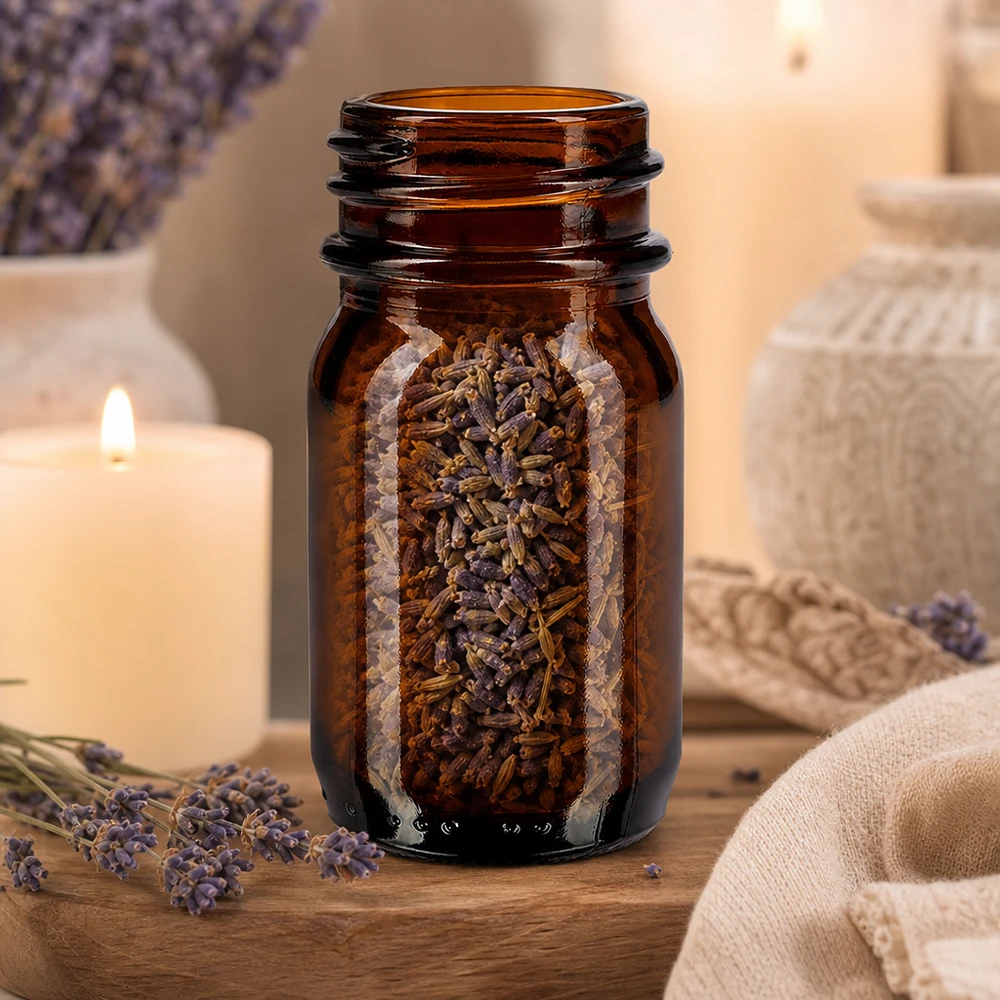 30ml Weithalsflasche Braunglas Vielseitige 30ml Braunglas Weithalsflasche für Naturkosmetik und Heilkräuter