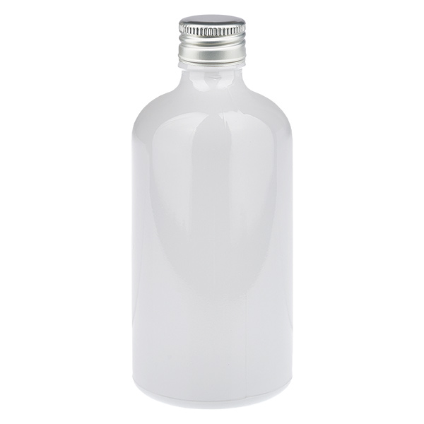 100ml Flasche 11mm Schraubverschluss Alu-Si. Standard WhiteL. UT18/100