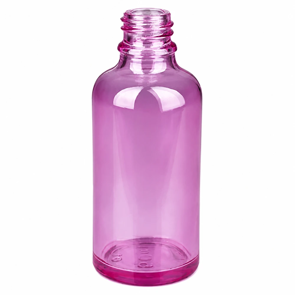 50ml Sprayflasche weiss/transparent Standard PurpleLine UT18/50 Violette Sprühflasche 50ml aus Glas für Gesichtswasser und Toner