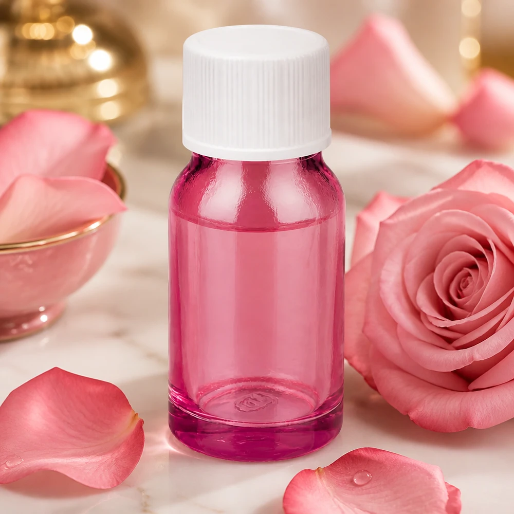 10ml Flasche 11mm Schraubverschluss weiss Standard PurpleLine UT18/10 10ml Flasche in Purple-Design mit weißem Schraubdeckel ideal für mobile Anwendungen unterwegs