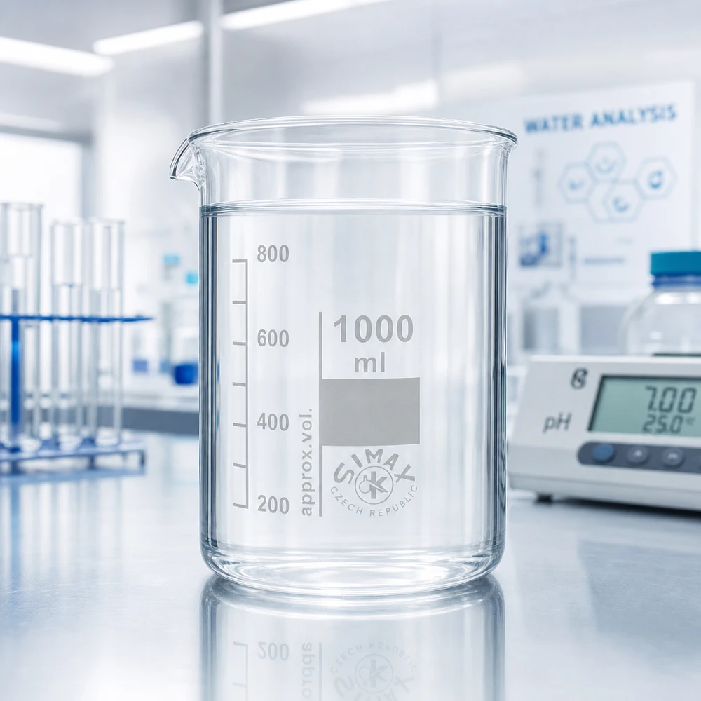 Graduiertes Becherglas 1000ml niedrige Form für Mischvorgänge und Reaktionen im Labor