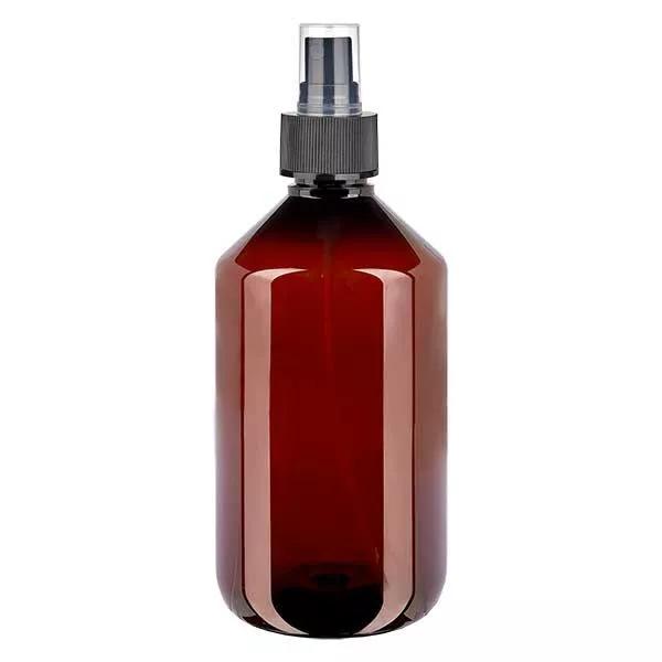 PET Flasche 500ml mit Zerstäuber schwarz PET Flasche 500ml mit Zerstäuber schwarz