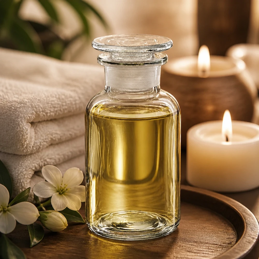 250ml Apothekerflasche aus Klarglas mit Glasstopfen für Kosmetik und Aromatherapie