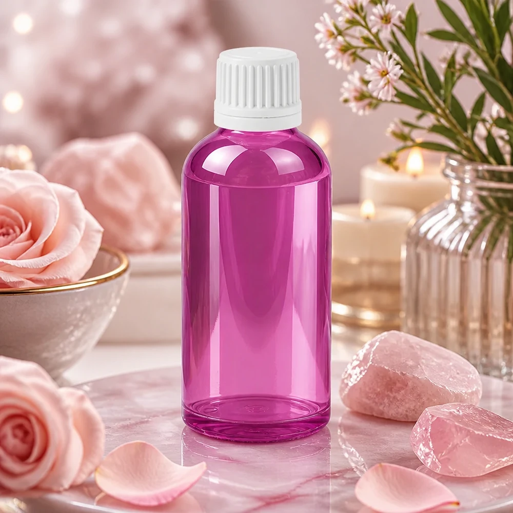 50ml Flasche 11mm Schraubverschluss weiss Originalität Schraubverschlusserschluss PurpleLine UT18/50 50ml Violettglas-Flasche mit Originalitätsverschluss ideal für handgemachte Seren