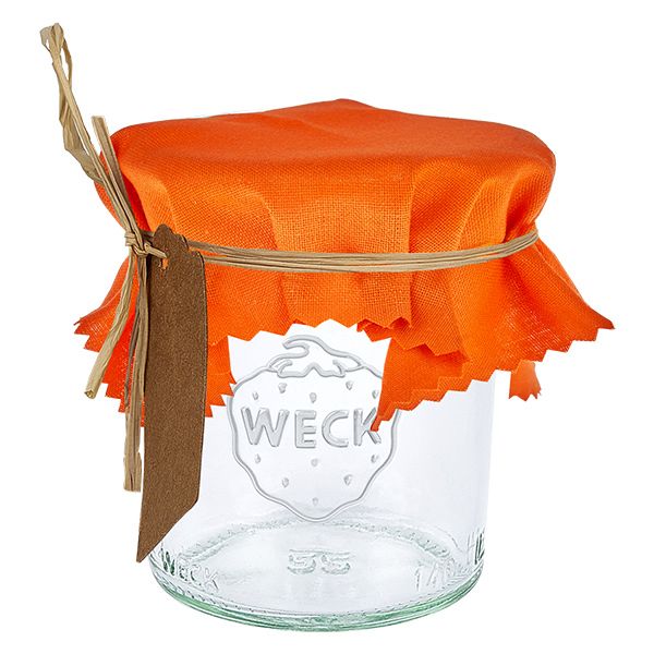 Stoff Schmuckdeckchen orange 12cm eckig Stoff Schmuckdeckchen orange 12cm eckig