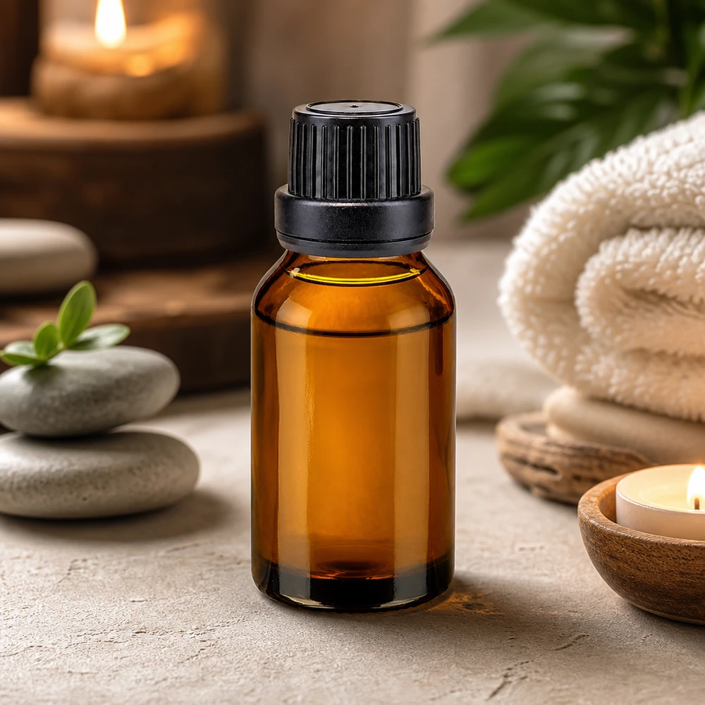 15ml Apothekerflasche aus UV-schützendem Braunglas mit Originalverschluss für ätherische Öle