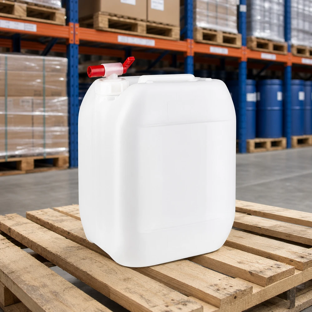 Kanister 10 Liter mit Auslaufhahn Lebensmittelechter Kunststoffkanister 10L mit Zapfhahn zur professionellen Flüssigkeitslagerung