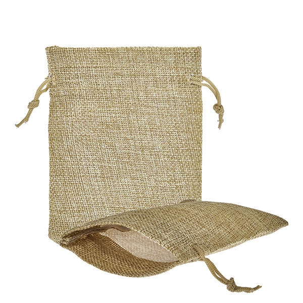 Jutesäckchen mit Kordelzug 9.5x13.5cm Jutesäckchen mit Kordelzug 9.5x13.5cm