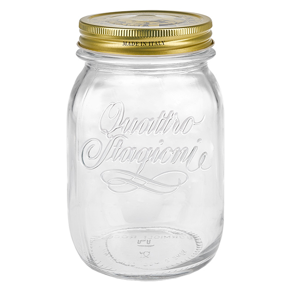 500ml Rundglas "Quattro Stagioni" mit Deckel