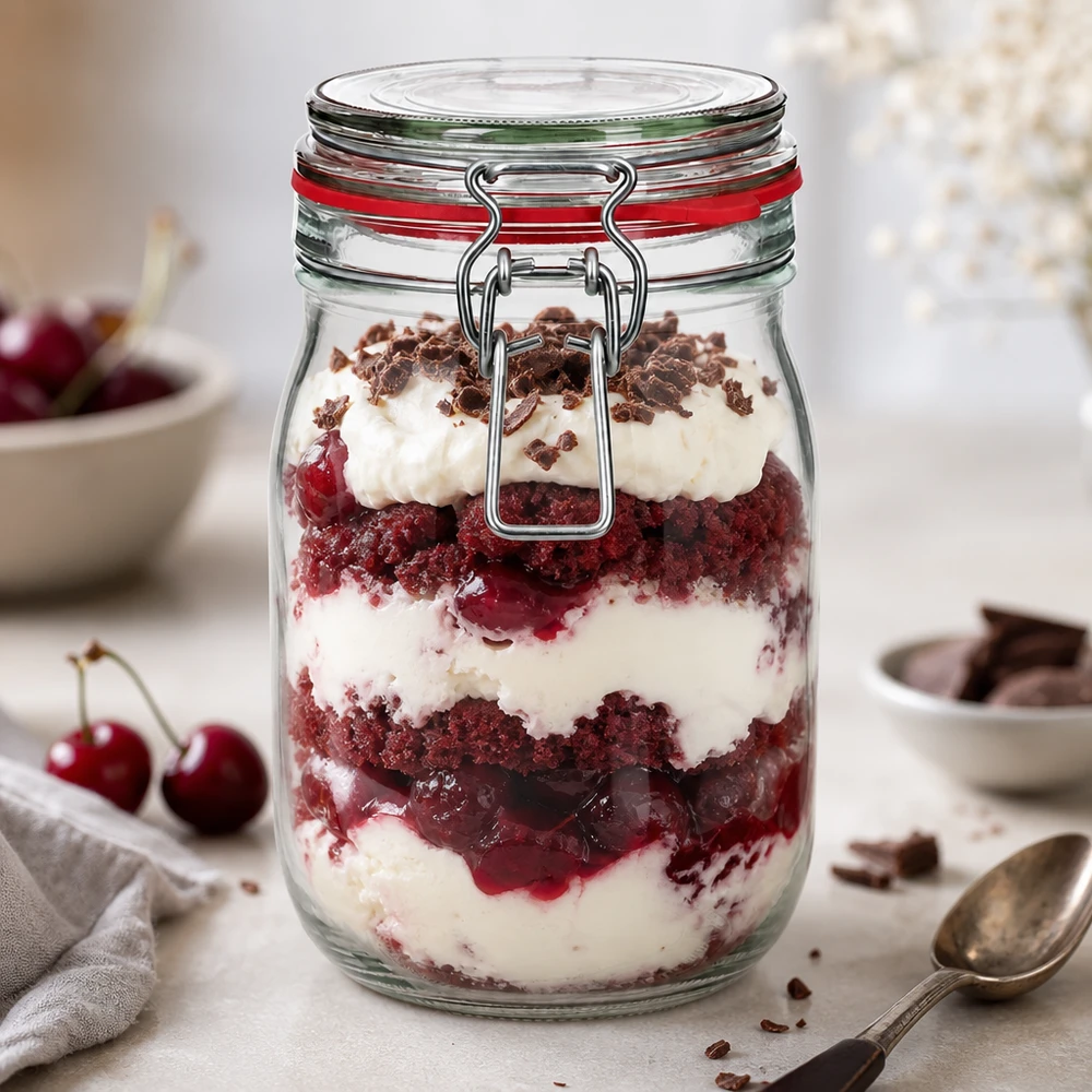 Vielseitiges 1140ml Vorratsglas für kreative Küche und ansprechende Dessert Präsentation