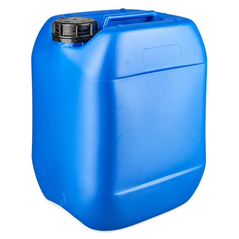 10L HDPE Kanister blau mit auslaufsicherem Originalverschluss und integriertem Tragegriff