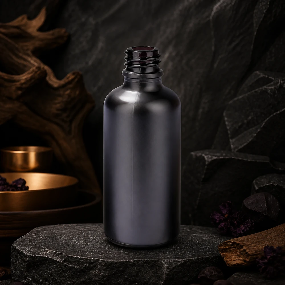 50ml Apothekerflasche BlackLine UT18/50 UNiTWIST 50ml Apothekerflasche BlackLine UT18/50 UNiTWIST mit lichtschützender schwarzer Beschichtung