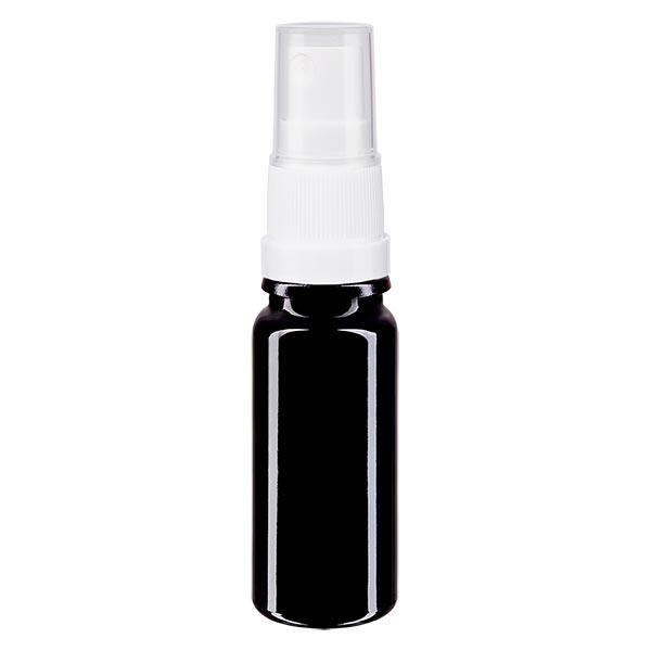 Apothekenflasche violett 10ml Sprayaufsatz weiß Apothekenflasche violett 10ml Sprayaufsatz weiß