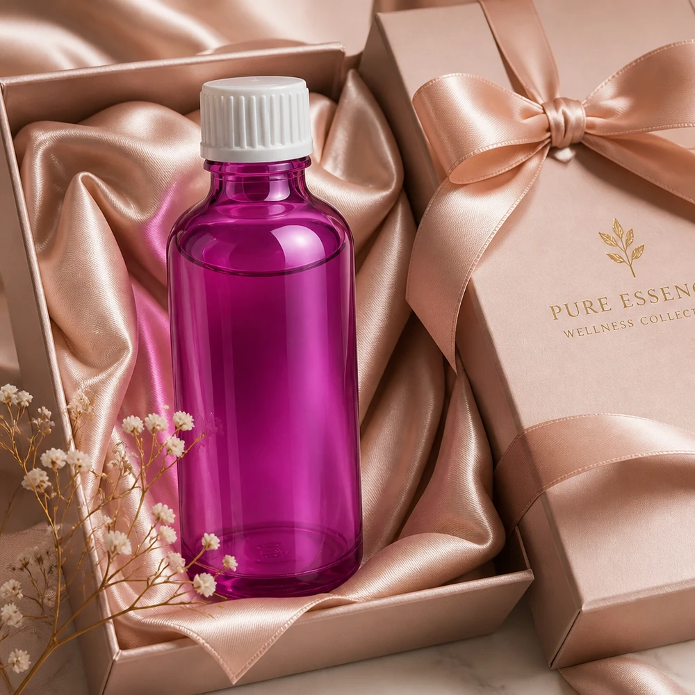 50ml Tropfflasche 0.9mm weiss Standard PurpleLine. UT18/50 Praktische 50ml Violett-Flasche mit Tropffunktion perfekt dimensioniert für Reise und unterwegs