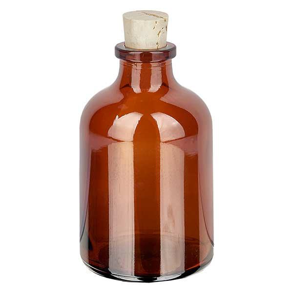 Flasche Braunglas 50ml mit Korken 11/14mm Flasche Braunglas 50ml mit Korken 11/14mm