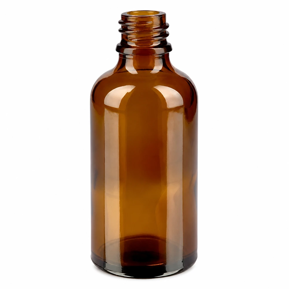 Tropfflasche 50 ml DIN 18 aus Braunglas Hochwertige ApoGlas Flasche 50ml aus UV-schützendem braunem Glas