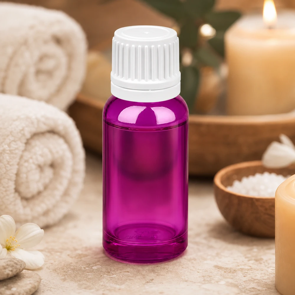 20ml Flasche 11mm Schraubverschluss weiss Originalität Schraubverschlusserschluss PurpleLine UT18/20 Pharmaqualität 20ml Glasflasche SV-Serie in violett für sterile Lagerung und sichere Aufbewahrung