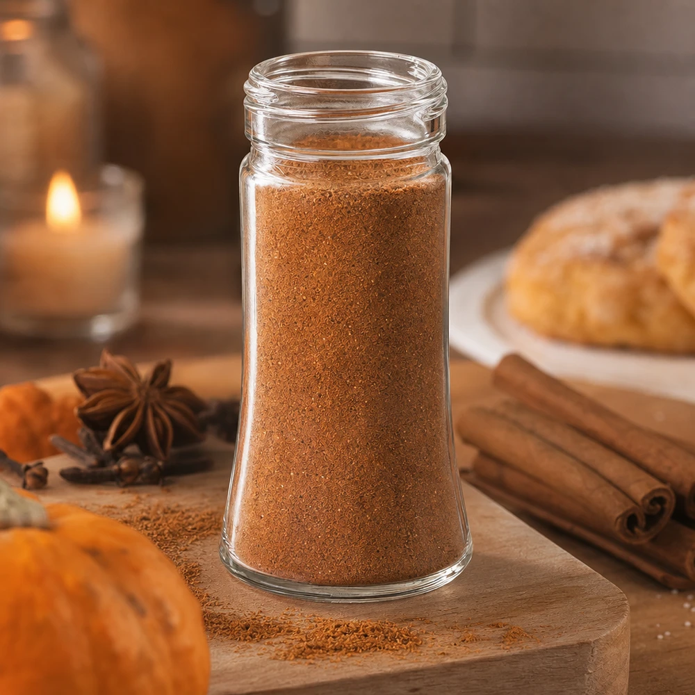 Salz/-Gewürzglas Bobby 95ml, Gewinde 41mm Klarglas Kleines Klarglas Bobby 95ml mit 41mm Schraubgewinde für Herbstgewürze