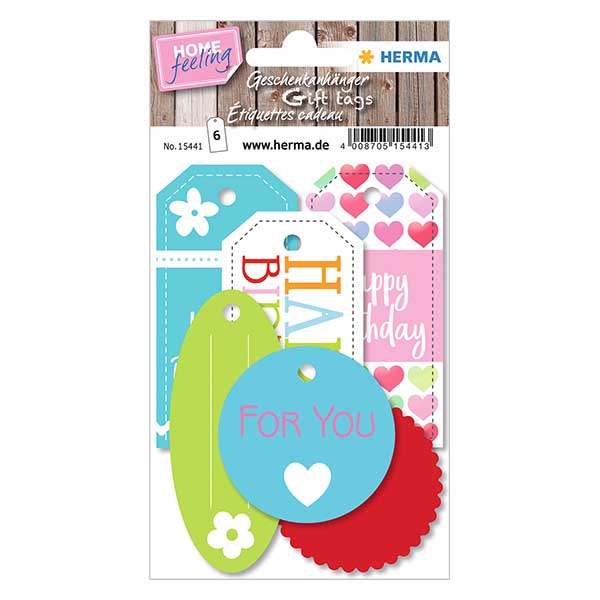 Geschenk-Anhänger "Happy Birthday" (6 Stück) Geschenk-Anhänger "Happy Birthday" (6 Stück)
