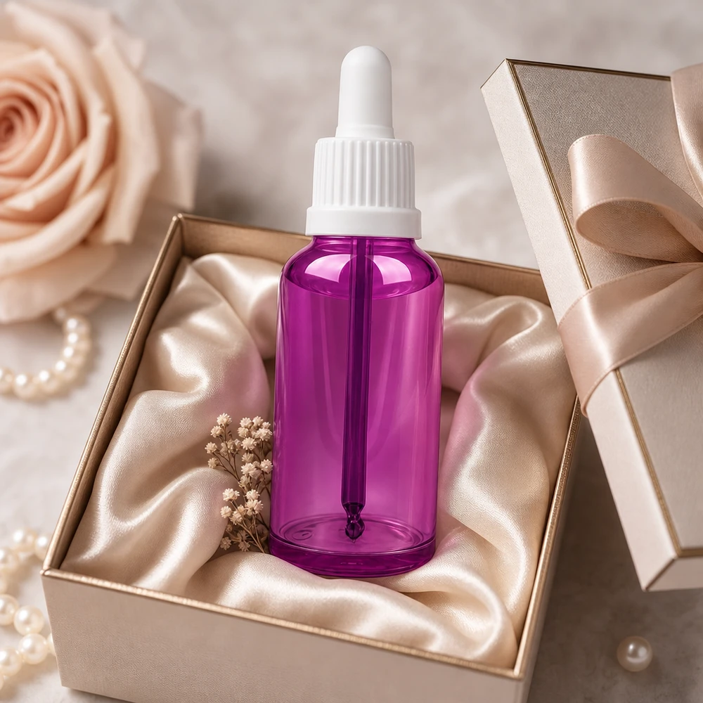 50ml Pipettenflasche weiss Originalität Schraubverschlusserschluss PurpleLine UT18/50 Handliche 50ml Pipettenflasche für DIY-Kosmetik und selbstgemischte Pflegeprodukte