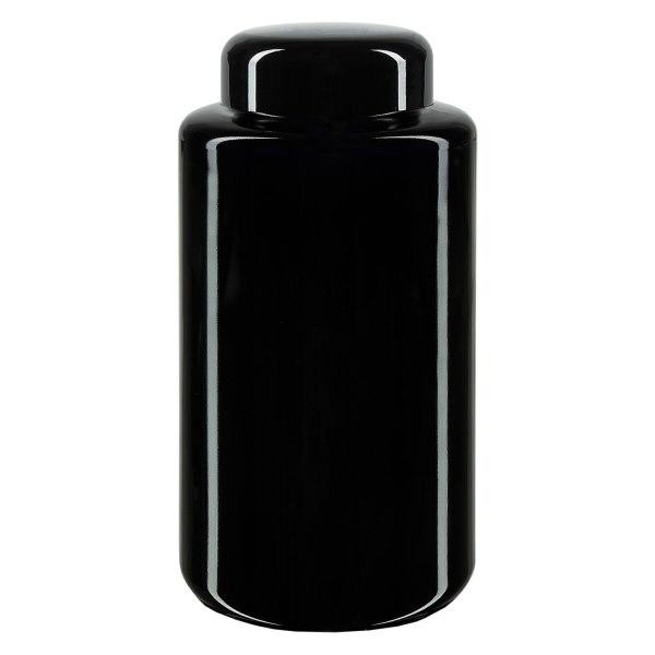 Weithalsdose Violettglas 300ml, mit schwarz Deckel